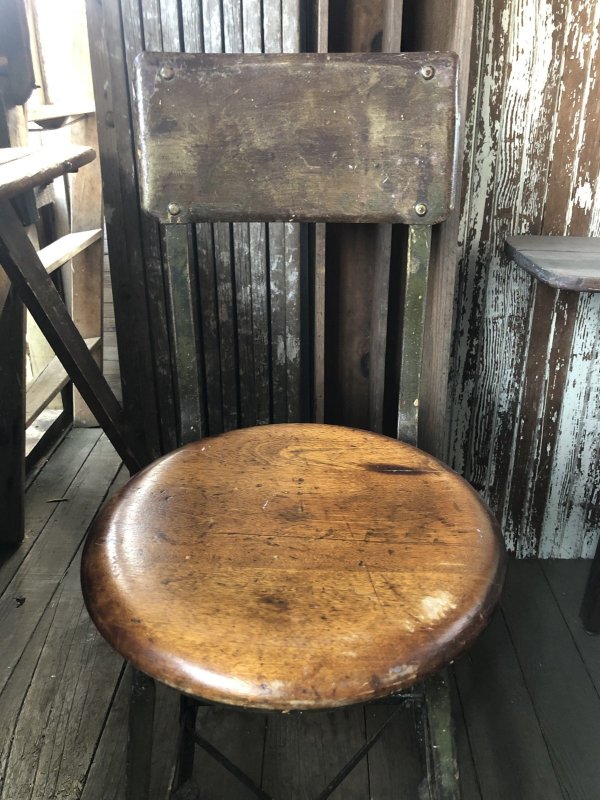 画像16: Vintage Industrial Stool Chair 3228 (R846)