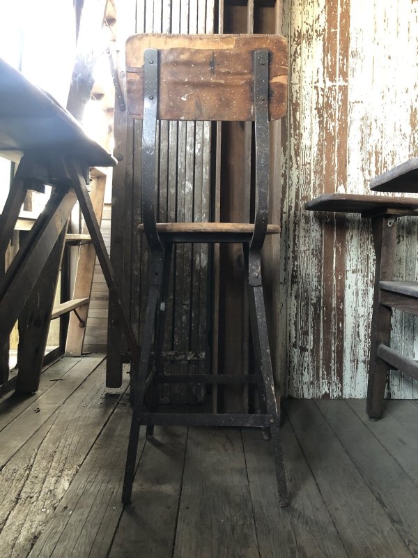 画像3: Vintage Industrial Stool Chair 1550 (R845)