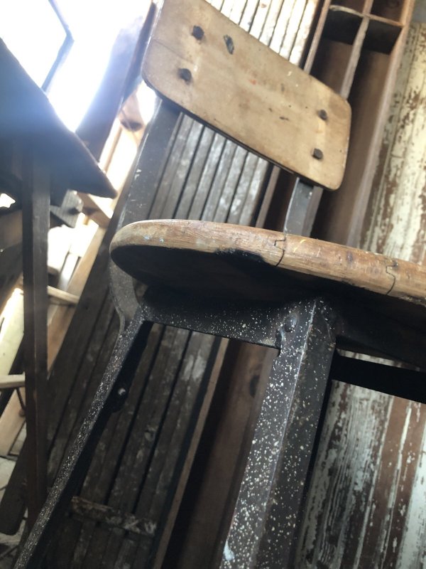画像15: Vintage Industrial Stool Chair 1550 (R845)
