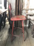 画像5: Vintage Industrial Metal High Stools Chair (R848)