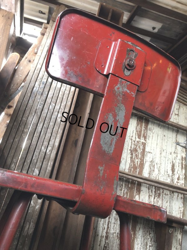 画像17: Vintage Industrial Metal High Stools Chair (R848)