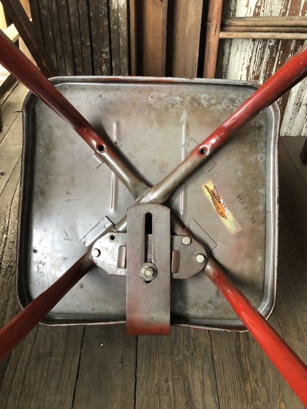 画像7: Vintage Industrial Metal High Stools Chair (R847)