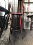 画像2: Vintage Industrial Metal High Stools Chair (R847) (2)