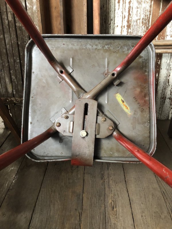 画像8: Vintage Industrial Metal High Stools Chair (R848)