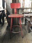 画像6: Vintage Industrial Metal High Stools Chair (R848)