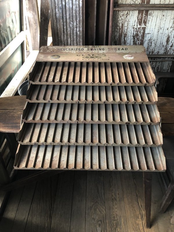 画像9: Vintage Coats & Clark's Mercerized Sewing Thread Store Display Rack (R853)