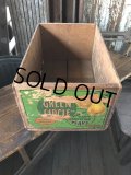 Vintage Wood Box Green Circle Mendocio Country Mountain Pears (R852)