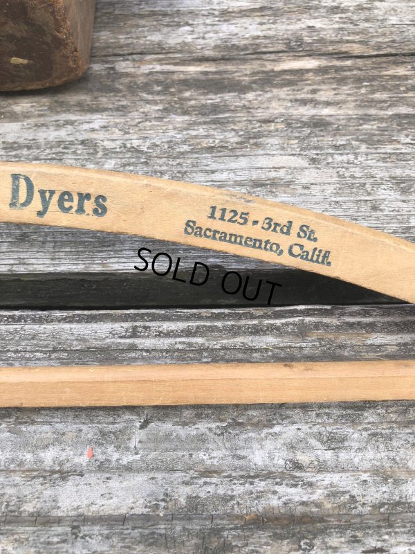 画像4: Vintage USA Advertising Wood Hanger Tokyo Cleaners & Dyers(R854)