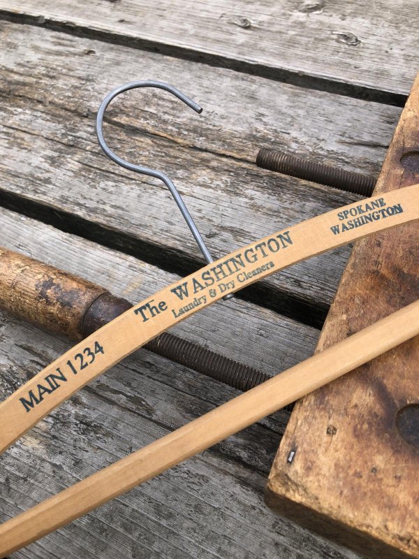 画像1: Vintage USA Advertising Wood Hanger The WASHINGTON (R857)