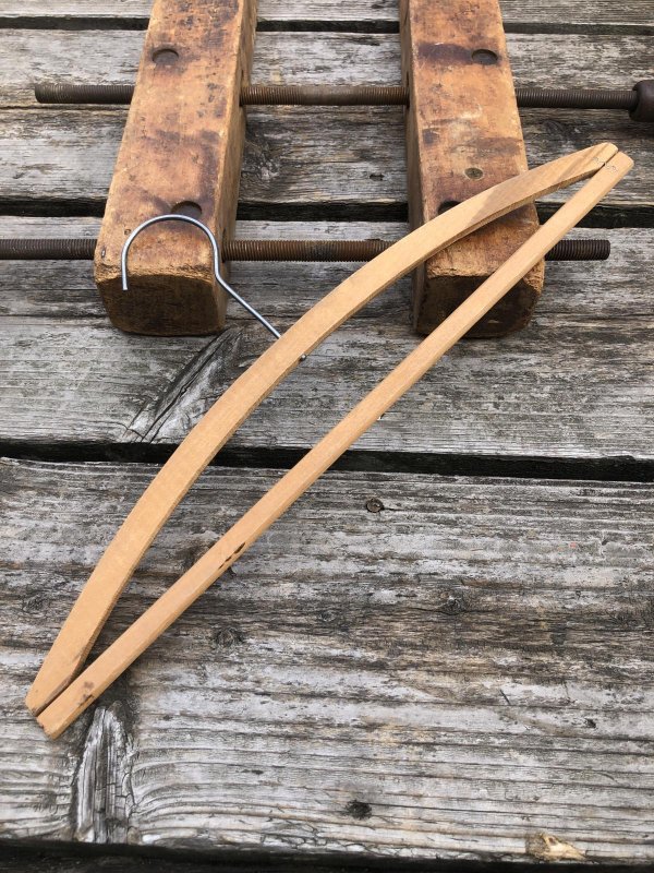 画像6: Vintage USA Advertising Wood Hanger The Economy Cleaners, Inc (R858)