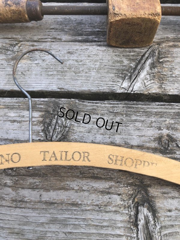 画像4: Vintage USA Advertising Wood Hanger HOTEL FRESNO TAILOR SHOP (R870)