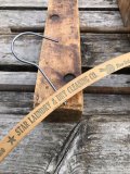 Vintage USA Advertising Wood Hanger STAR LAUNDRY & DRY LAUNDRY & DRY CLEANING (R867)