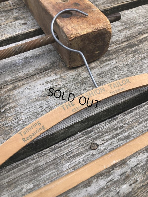 画像3: Vintage USA Advertising Wood Hanger THE FASHION TAILOR (R856)