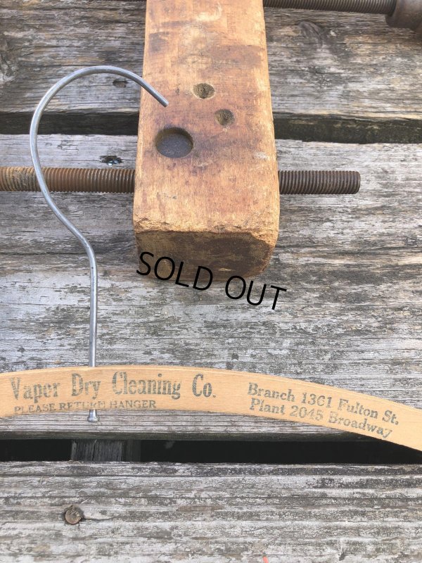 画像4: Vintage USA Advertising Wood Hanger Bixler Vaper Dry Cleaning (R871)