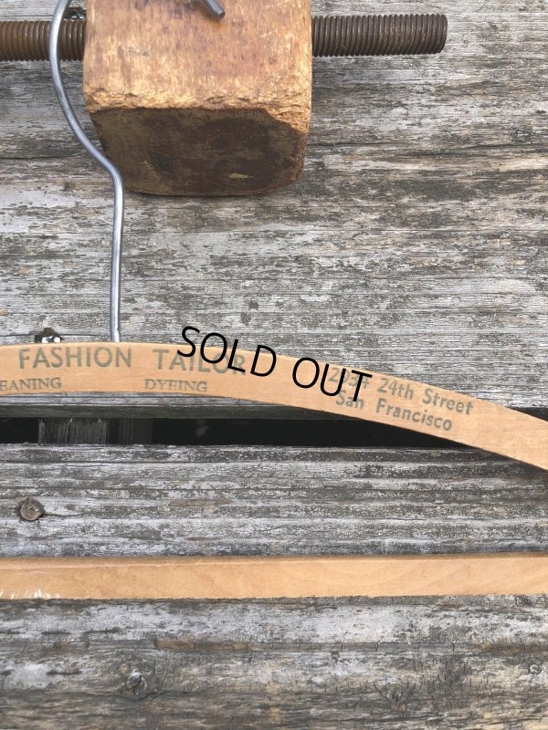 画像4: Vintage USA Advertising Wood Hanger THE FASHION TAILOR (R856)