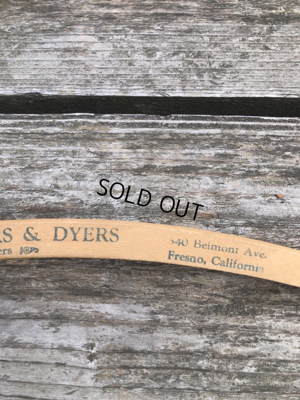 画像4: Vintage USA Advertising Wood Hanger CAPITOL CLEANERS &DYERS (R874)