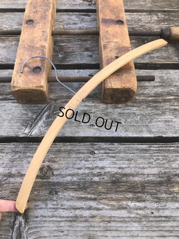 画像5: Vintage USA Advertising Wood Hanger Bixler Vaper Dry Cleaning (R871)