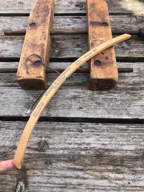 画像7: Vintage USA Advertising Wood Hanger FRANK J.OLIVERIUS (R875)