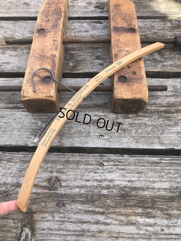 画像7: Vintage USA Advertising Wood Hanger FRANK J.OLIVERIUS (R875)