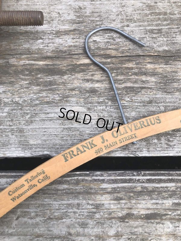 画像5: Vintage USA Advertising Wood Hanger FRANK J.OLIVERIUS (R875)