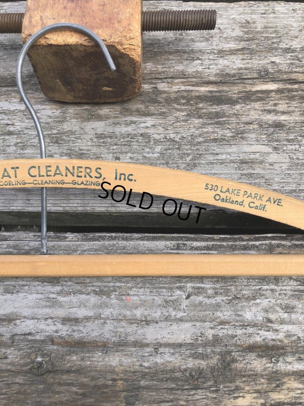 画像4: Vintage USA Advertising Wood Hanger AUTOCART CLEANERS, Inc (R863)