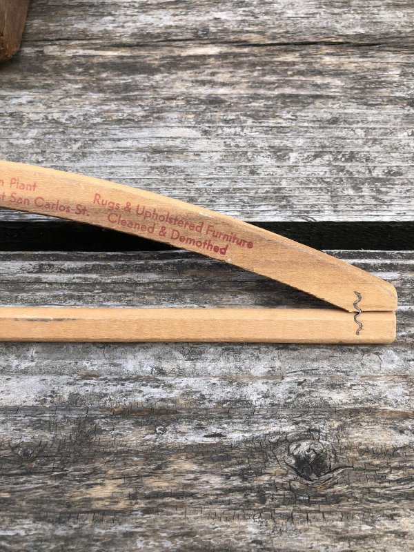 画像5: Vintage USA Advertising Wood Hanger The Economy Cleaners, Inc (R858)