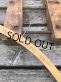 Vintage USA Advertising Wood Hanger HOTEL FRESNO TAILOR SHOP (R870)