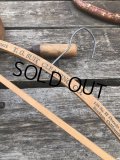 Vintage USA Advertising Wood Hanger T.G. SUIT CLEANING CO. (R859)