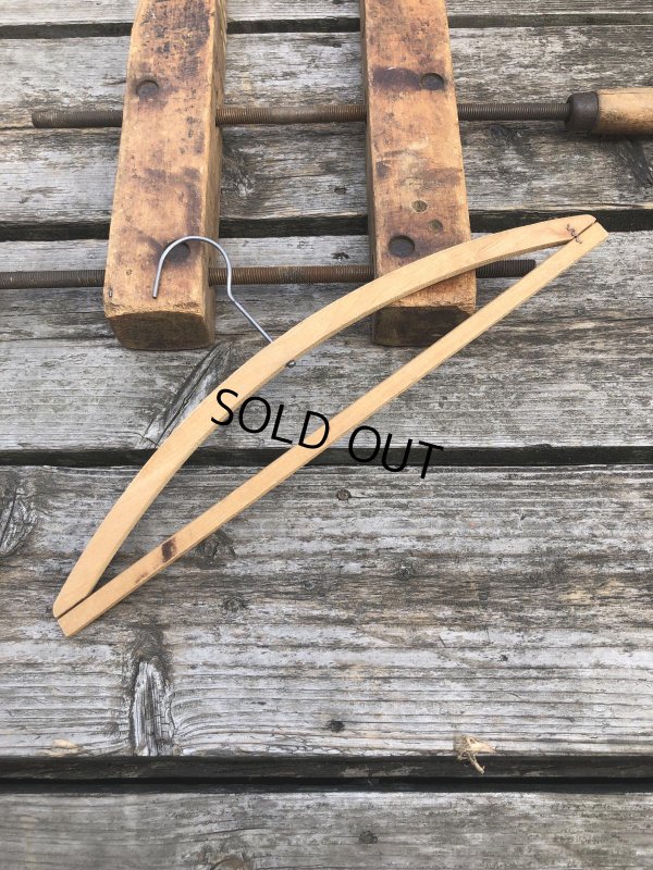 画像5: Vintage USA Advertising Wood Hanger CROW CLEANERS & DYERS CLEAN CLEANERS (R861)