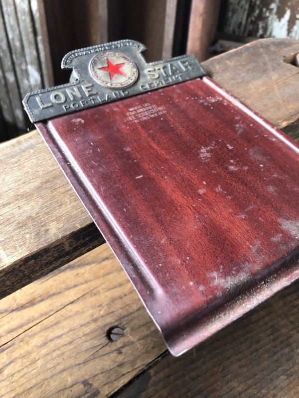 画像6: Antique Lone Star Knickerbocker Portland Cement Company Advertising Scratch Pad Clipboard (R889)