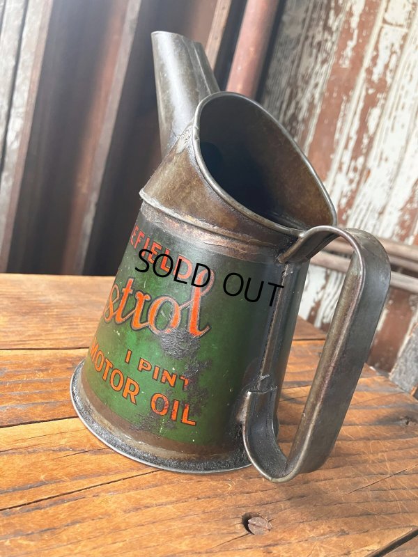 画像2: 20s Antique Original Castrol Oil Pourer Jug (R892)