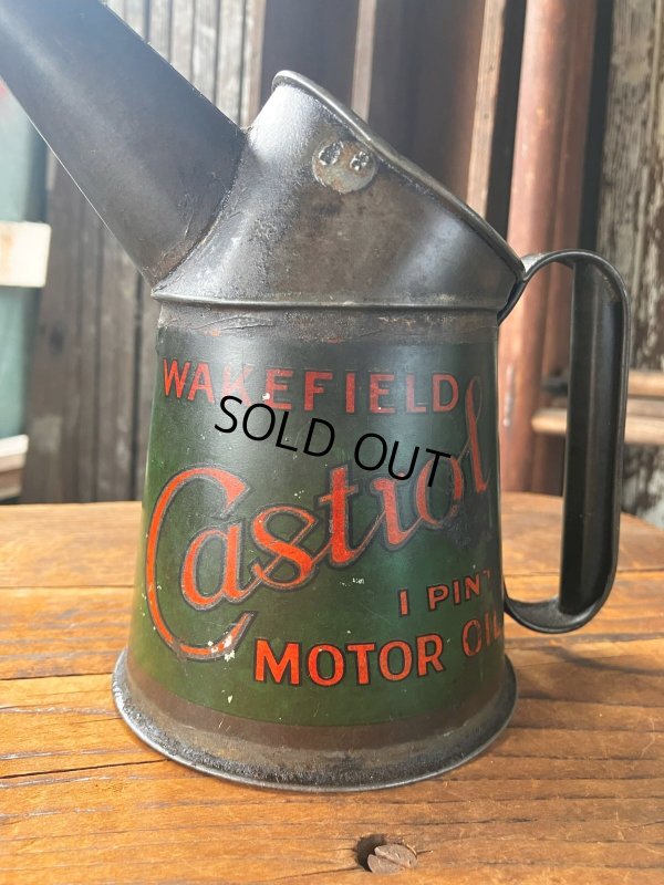 画像10: 20s Antique Original Castrol Oil Pourer Jug (R892)