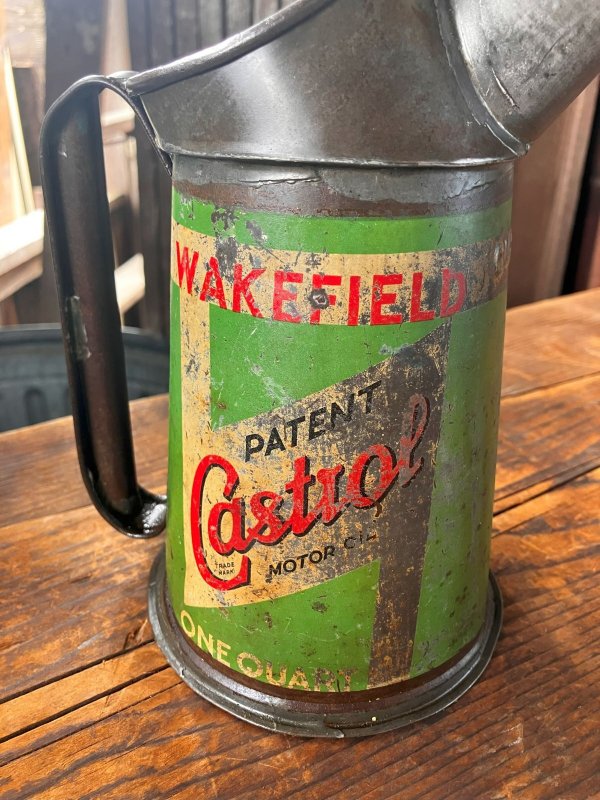画像13: 40s〜 Vintage Original Castrol Oil Pourer Jug (R890)