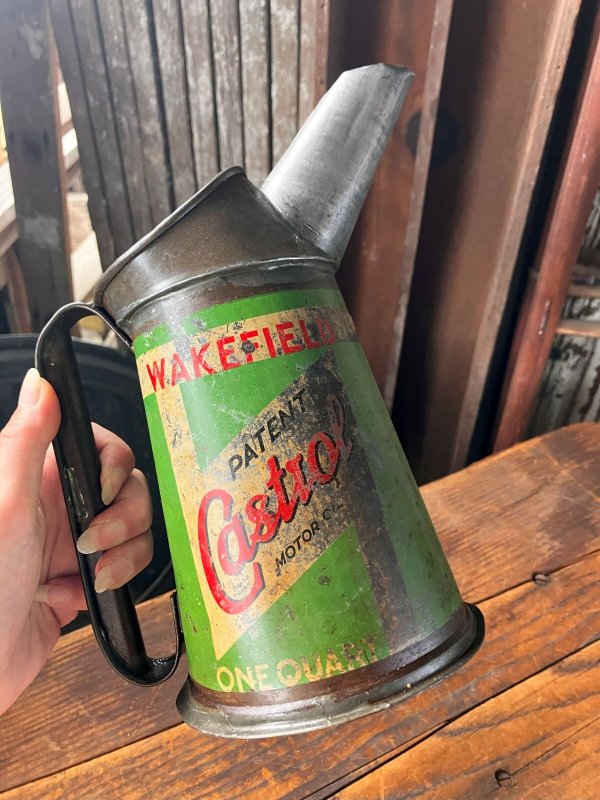 画像19: 40s〜 Vintage Original Castrol Oil Pourer Jug (R890)
