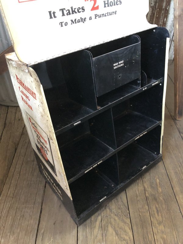 画像11: 50s Vintage BOWES SEAL FAST Tire Repair Service Station Display Cabinet (R903)