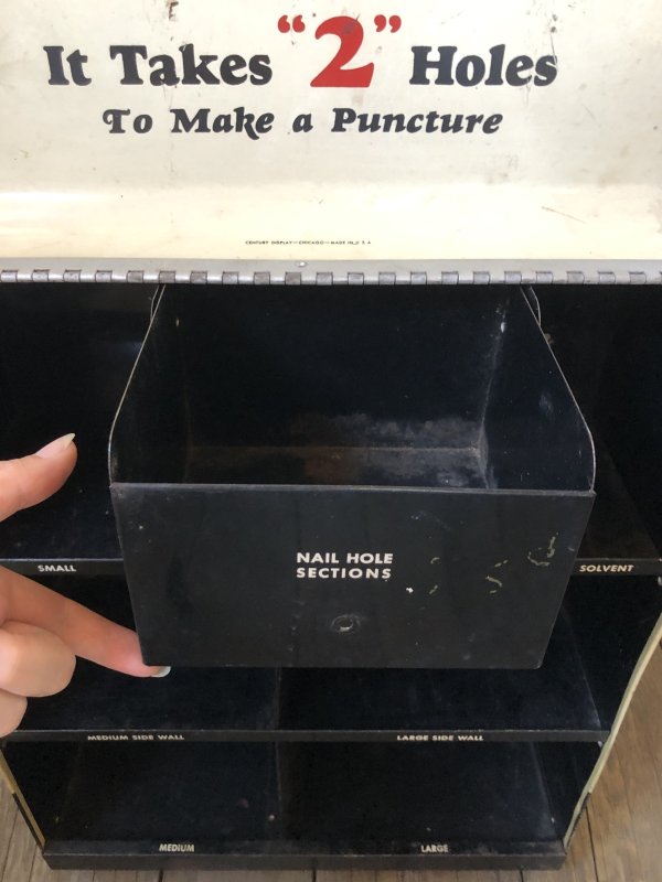 画像10: 50s Vintage BOWES SEAL FAST Tire Repair Service Station Display Cabinet (R903)