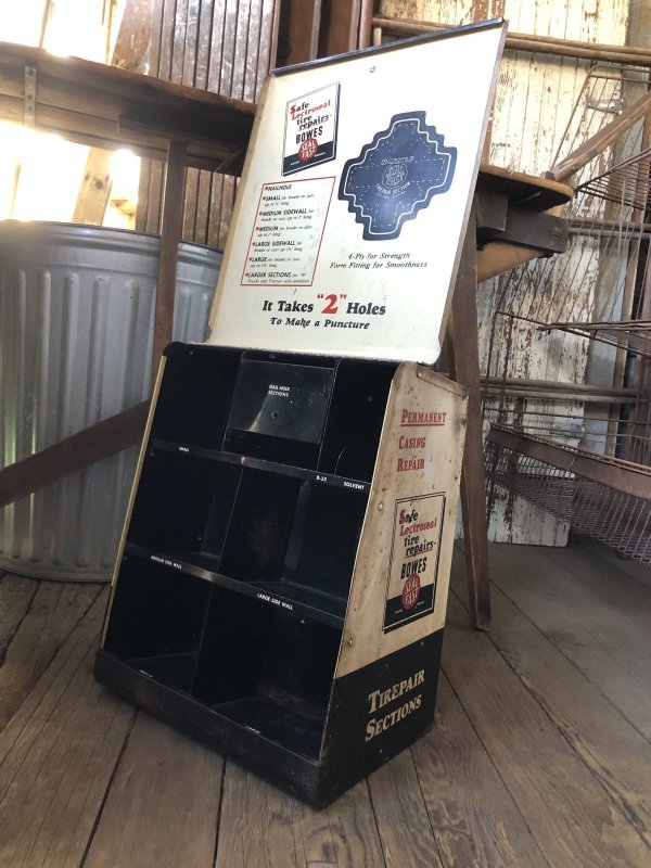 画像8: 50s Vintage BOWES SEAL FAST Tire Repair Service Station Display Cabinet (R903)