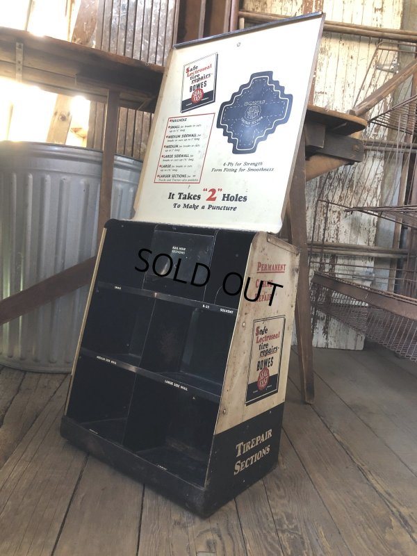画像8: 50s Vintage BOWES SEAL FAST Tire Repair Service Station Display Cabinet (R903)