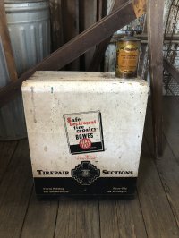 50s Vintage BOWES SEAL FAST Tire Repair Service Station Display Cabinet (R903)