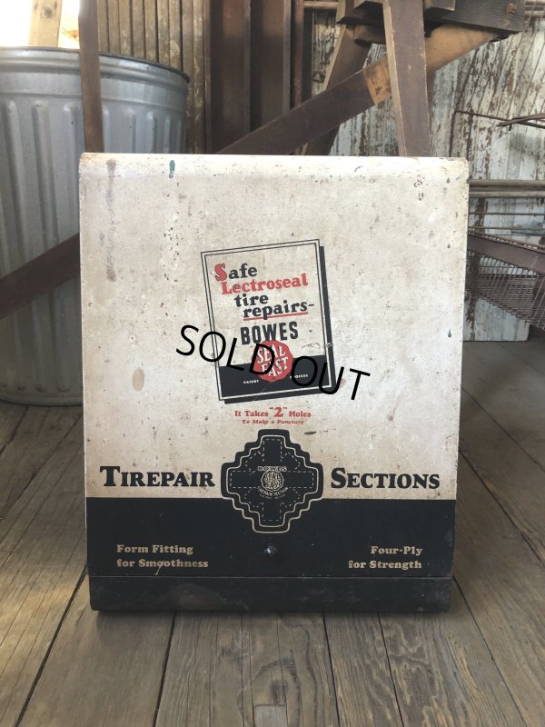画像2: 50s Vintage BOWES SEAL FAST Tire Repair Service Station Display Cabinet (R903)
