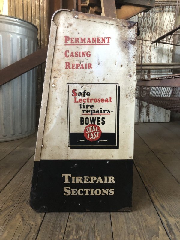 画像6: 50s Vintage BOWES SEAL FAST Tire Repair Service Station Display Cabinet (R903)