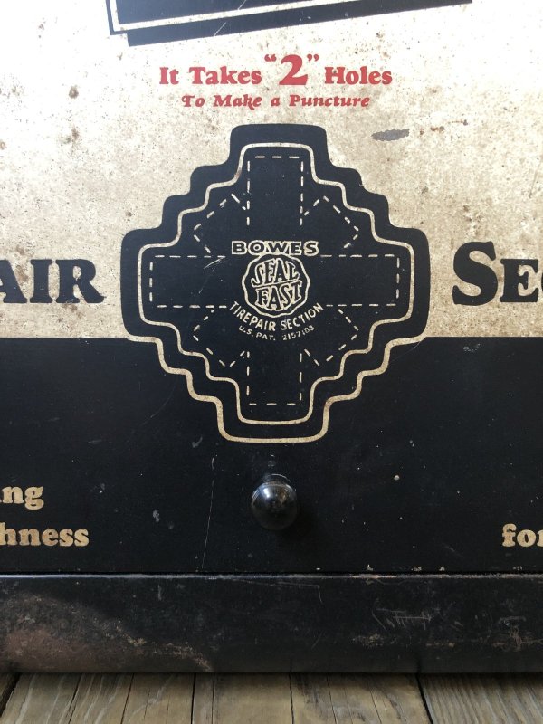 画像21: 50s Vintage BOWES SEAL FAST Tire Repair Service Station Display Cabinet (R903)