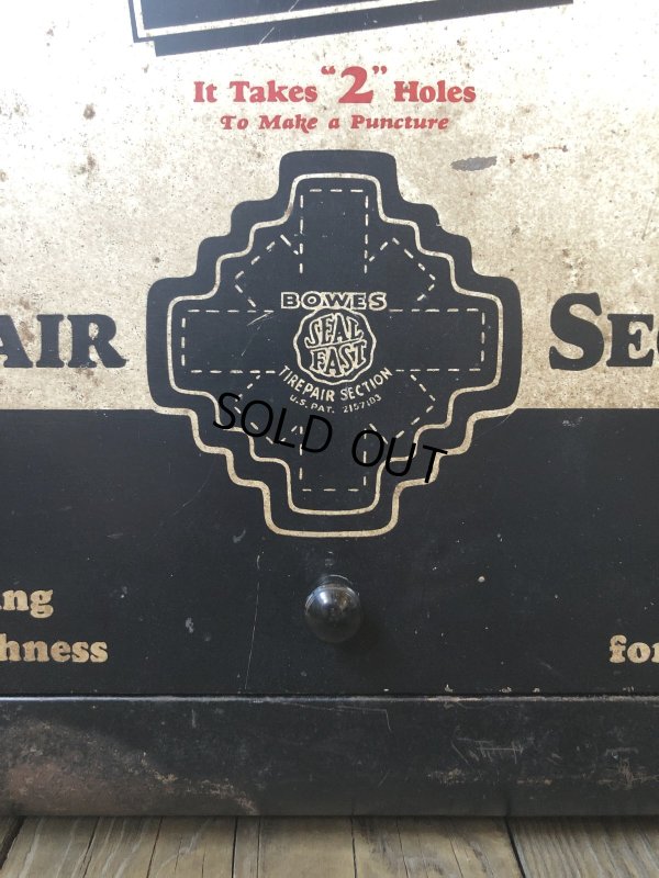 画像21: 50s Vintage BOWES SEAL FAST Tire Repair Service Station Display Cabinet (R903)