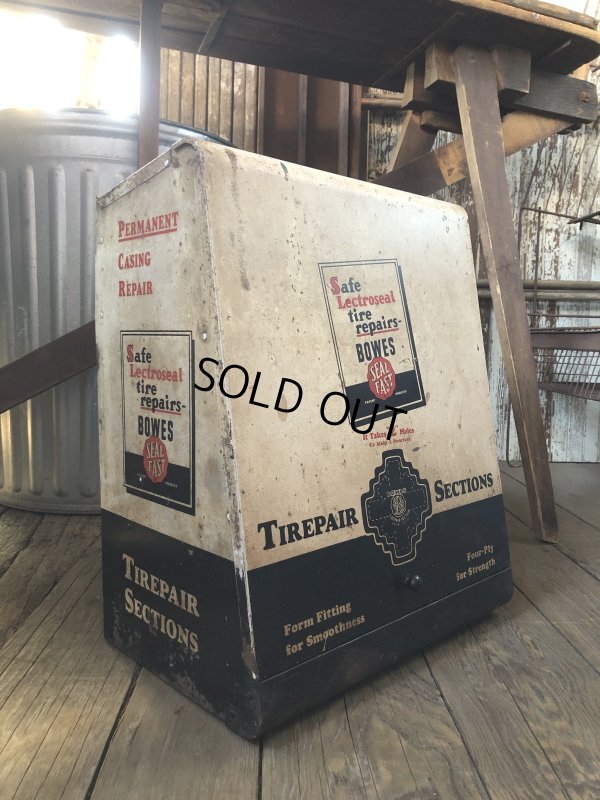 画像3: 50s Vintage BOWES SEAL FAST Tire Repair Service Station Display Cabinet (R903)