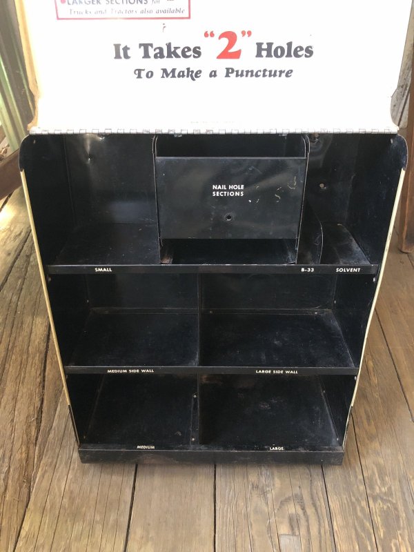 画像9: 50s Vintage BOWES SEAL FAST Tire Repair Service Station Display Cabinet (R903)