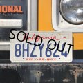 Original USA California License Plate 8HZY624 (R915)