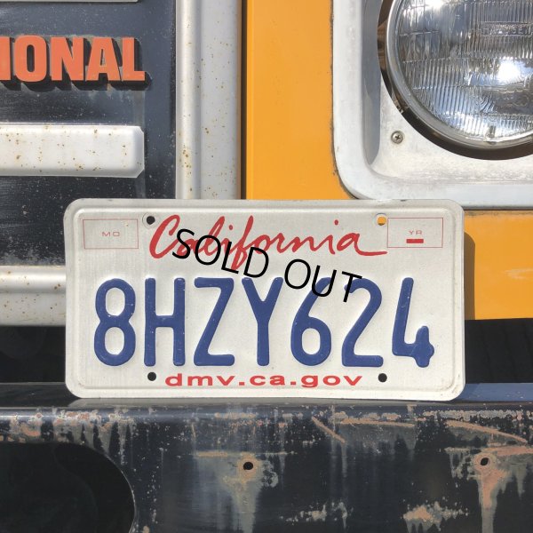 画像1: Original USA California License Plate 8HZY624 (R915)