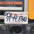 Original USA California License Plate 9FYE256 (R917)