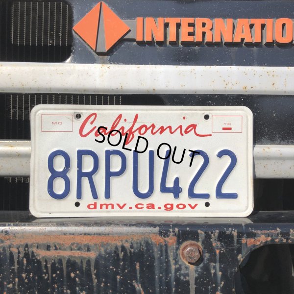 画像1: Original USA California License Plate 8RPU422 (R921)