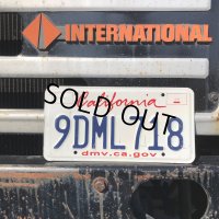 Original USA California License Plate 9DML718 (R920)